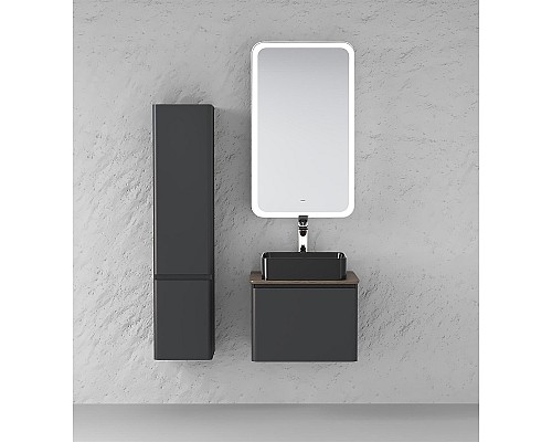 Зеркальный шкаф Raval Morelle 60 Mrl.03.60/A/RL с подсветкой Антрацит