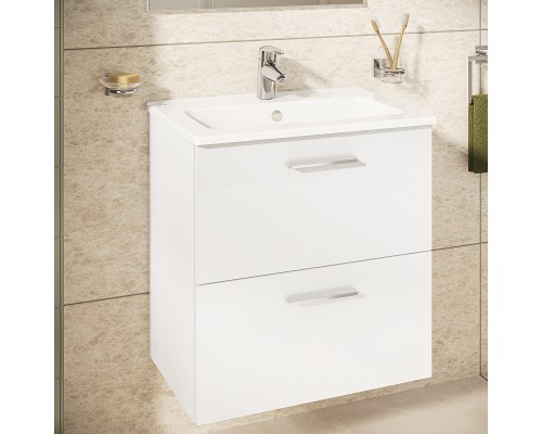 Комплект мебели для ванной Vitra Mia 60 подвесной Белый глянцевый