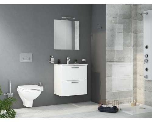 Комплект мебели для ванной Vitra Mia 60 подвесной Белый глянцевый