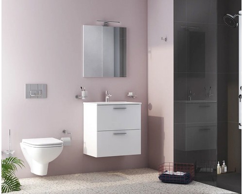 Комплект мебели для ванной Vitra Mia 60 подвесной Белый глянцевый