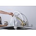 Смеситель для кухни Raglo R80.62.03 Золото матовое Белый