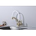 Смеситель для кухни Raglo R80.62.03 Золото матовое Белый