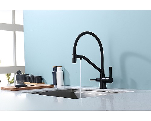 Смеситель для кухни Raglo R80.62.06 Черный матовый