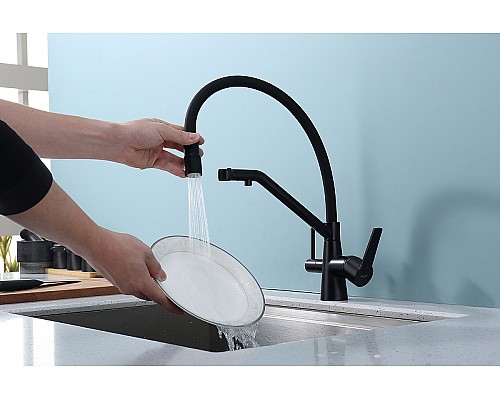 Смеситель для кухни Raglo R80.62.06 Черный матовый