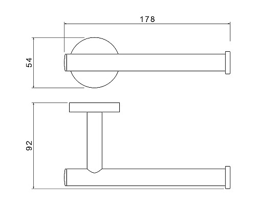 Держатель туалетной бумаги Aquatek Оберон AQ4208CR Хром