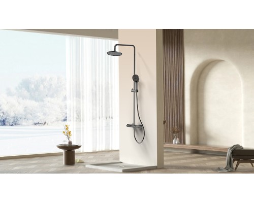 Душевая система Raglo R32.24.09 Графит матовый