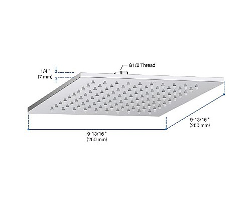 Верхний душ Aquatek AQ2076CR Хром