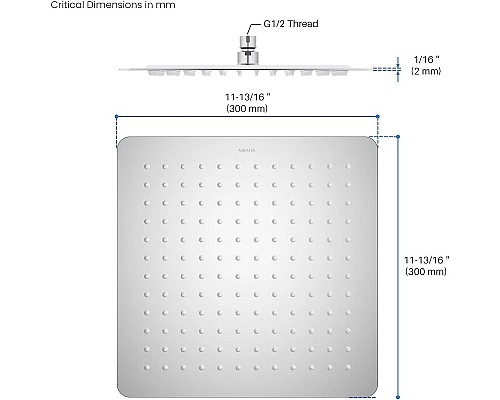 Верхний душ Aquatek AQ2074CR Хром