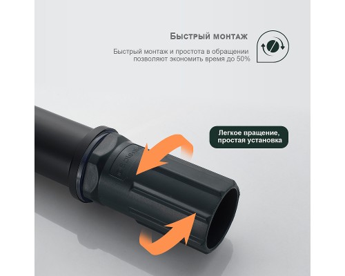 Смеситель для раковины Splenka S50.10.06 Черный матовый