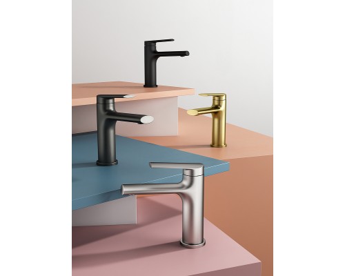 Смеситель для раковины Splenka S50.10.09 Графит матовый