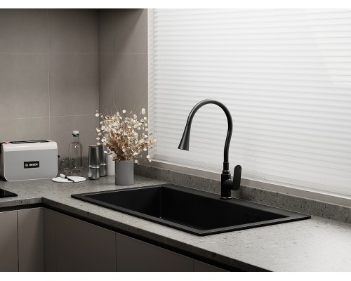 Смеситель для кухни Splenka S41.43.06 Черный матовый