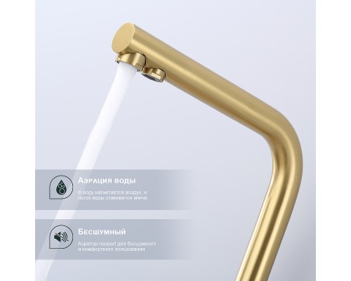 Смеситель для кухни Splenka S70.61.03 Золото матовое