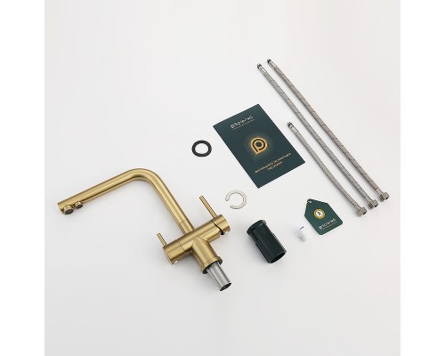 Смеситель для кухни Splenka S70.61.03 Золото матовое