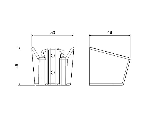 Держатель ручного душа Aquatek AQ2402MB Черный матовый