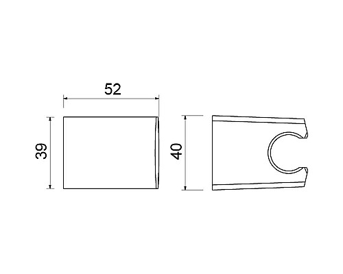 Держатель ручного душа Aquatek AQ2403MB Черный матовый