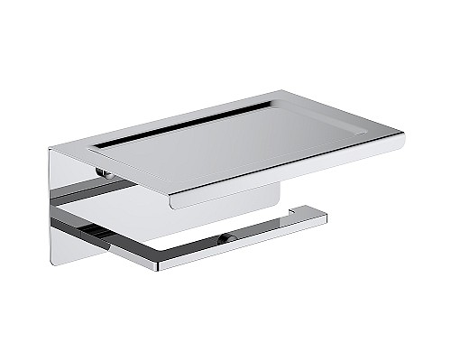 Держатель туалетной бумаги Aquatek Либра AQ4309CR с полкой Хром