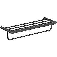 Полка для полотенец Aquatek Лира AQ4415MB Черная матовая