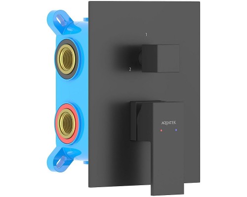 Смеситель для душа Aquatek Либра AQ1647MB Черный матовый