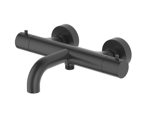 Смеситель для ванны Aquatek Европа AQ1343MB с термостатом Черный матовый