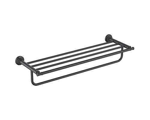 Полка для полотенец Aquatek Классик AQ4515MB Черная матовая