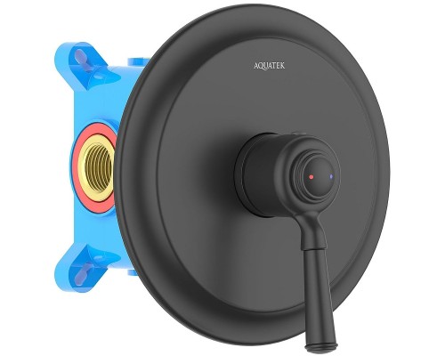 Смеситель для душа Aquatek Классик AQ1566MB Черный матовый