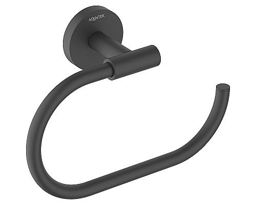 Полотенцедержатель Aquatek Оберон AQ4221MB Черный матовый