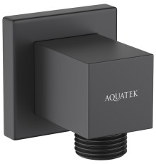 Шланговое подключение Aquatek Черное матовое