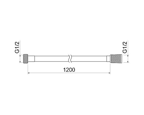 Душевой шланг Aquatek AQ2103CR Хром