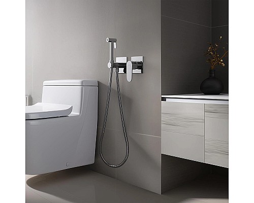 Гигиенический душ со смесителем Aquatek Оберон AQ1220CR Хром