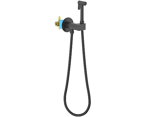 Гигиенический душ со смесителем Aquatek Оберон AQ1024MB Черный матовый