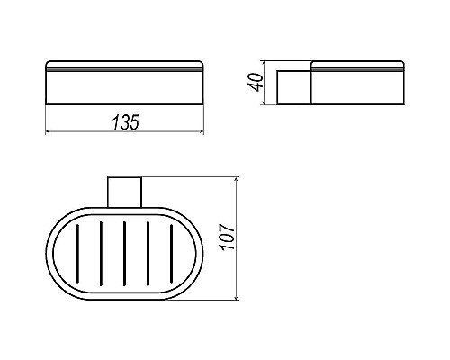Мыльница Altasan Лотос ЛТ30Х Хром