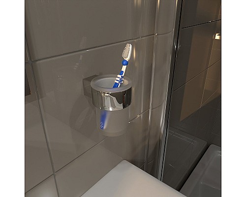 Стакан для зубных щеток Altasan Лотос ЛТ41Х Хром