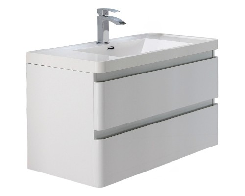 Тумба с раковиной Parly Spa Gucci 60 Gucci60 10116 подвесная Белая глянцевая