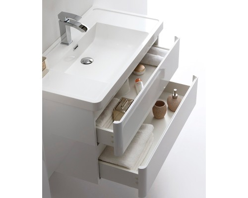 Тумба с раковиной Parly Spa Gucci 60 Gucci60 10116 подвесная Белая глянцевая