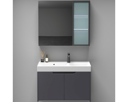 Комплект мебели для ванной Ceruttispa Maiella 60 10036 подвесной Темно-серый