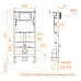 Инсталляция RGW SWI-02 68420301-01 для унитаза без клавиши смыва