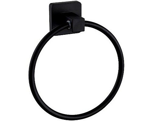 Кольцо для полотенец Haiba HB8904 Черное матовое