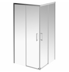 Душевой уголок Kerama Marazzi Vetro 100x100 профиль Хром стекло прозрачное