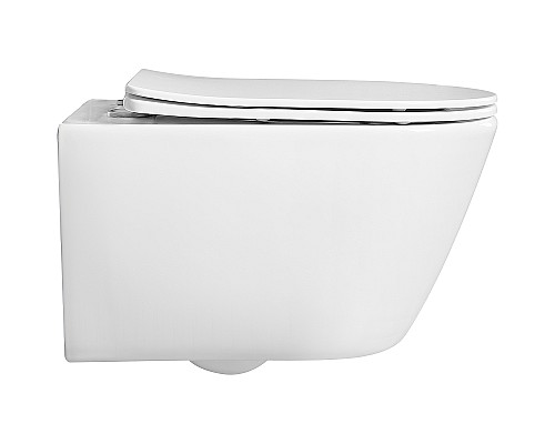 Комплект унитаза с инсталляцией Aquatek Set Aquatek Бетта KDI18 с сиденьем Микролифт  и клавишей смыва Хром глянцевый