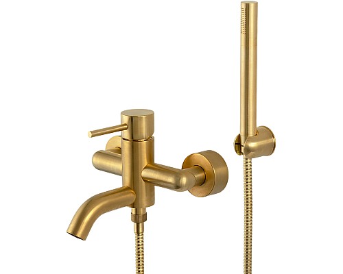 Смеситель для ванны Remer X-Style X02BG Золото брашированное