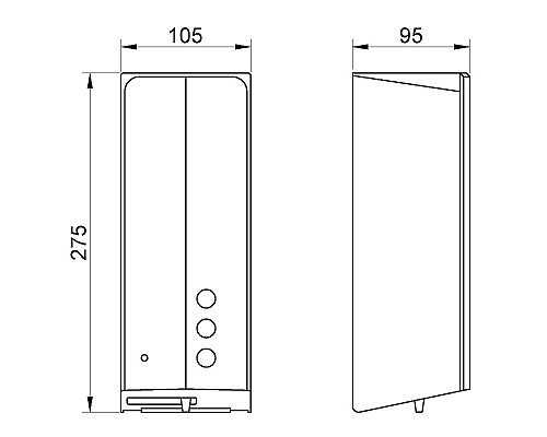 Диспенсер для жидкого мыла Nofer Automatics 03039.N Черный