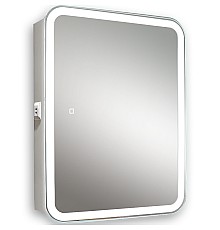 Зеркальный шкаф Silver Mirrors Фиджи Flip 60 LED-00002472 с подсветкой Белый