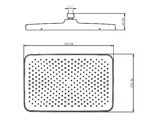 Верхний душ Raglo R451.52 Хром