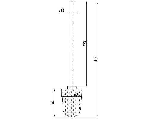 Ершик для унитаза Rav Slezak ND A0500-2SM Бронза