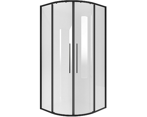 Душевой уголок Niagara Nova 80х80 NG-6825-34BLACK профиль Черный матовый стекло прозрачное