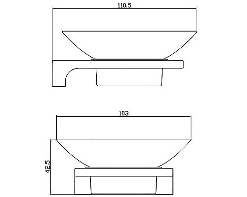 Мыльница Rav Slezak Nil NLA0300 Хром