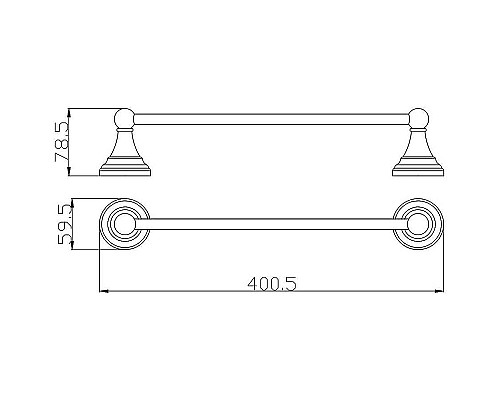 Полотенцедержатель Rav Slezak Morava MKA0701/40B Белый