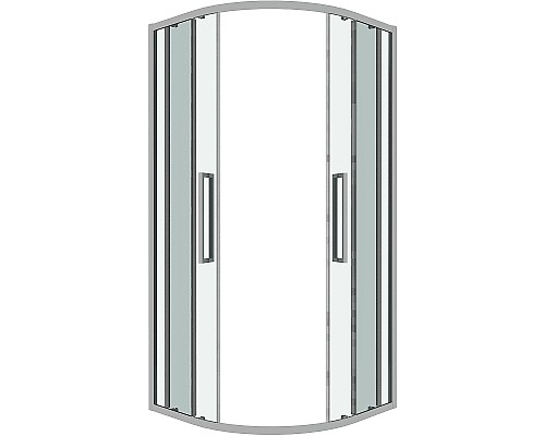 Душевой уголок Grossman Cosmo 80х80 301.K33.02.8080.10.00 профиль Хром стекло прозрачное