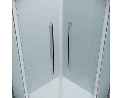 Душевой уголок Grossman Cosmo 80х80 301.K33.02.8080.10.00 профиль Хром стекло прозрачное