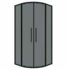 Душевой уголок Grossman Cosmo 90х90 301.K33.02.9090.21.10 профиль Черный матовый стекло тонированное